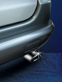 Chrome exhaust tail pipe