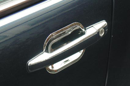 Chrome door handle shells