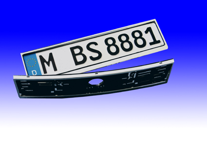 Chrome number plate holders